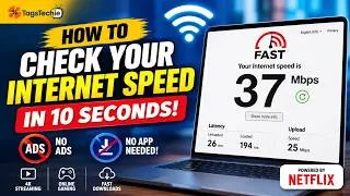 Thumbnail: How to Check Your Internet Speed in 10 Seconds (No App Needed!)