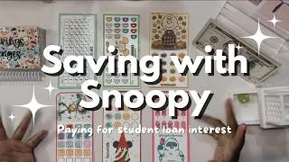 Thumbnail: 💕 Savings with Snoopy 💕  | $50 | Paying off Student Loan Interest | Finished 2 Challenges 🎉🙌🏾