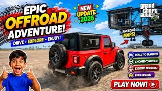 Thumbnail: GTA 5 Red Jeep Driving Challenge 🚙🔥 | Crazy Off-Road Gameplay