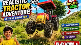 Thumbnail: GTA 5 Tractor Jump Challenge 🚜🔥 | Crazy Offroad Tractor Stunts Gameplay #gta5 #kidsgames 
