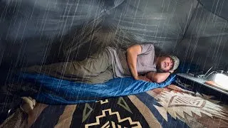 Thumbnail: HOT TENT CAMPING IN A RAINSTORM | WOOD STOVE [ASMR]