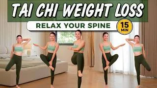 Thumbnail: 15-Min Gentle Tai Chi 🔥 Support Weight Loss & Relax Your Spine