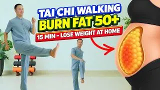 Thumbnail: 15-Min Tai Chi Walking Workout 🔥 Burn Fat, Lose Weight at Home & Improve Balance After 50