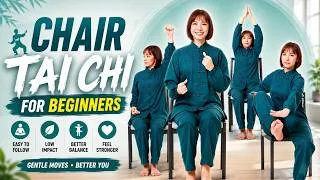 Thumbnail: Chair Tai Chi for Beginners | Easy 10 Min Workout For Flat Belly