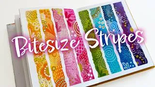 Thumbnail: DIY Whimsical Stripes | Bitesize Art journaling 💖⭐️✨