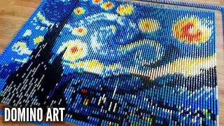 Thumbnail: STARRY NIGHT Made From 7,000 DOMINOES | Domino Art