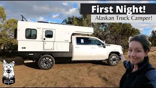 Thumbnail: First Night in Alaskan Truck Camper | Flatbed Pop Up Maiden Voyage | Solo Female Travel