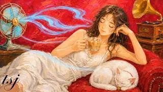 Thumbnail: stay cool with vintage jazz ❄️ soft swing & 1940s café music for lazy summer afternoons