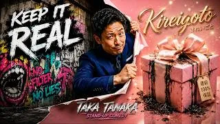 Thumbnail: Keeping it Real" USA vs. "Beautiful BS (Kireigoto)" Japan! 🇯🇵 | Taka Tanaka Comedy