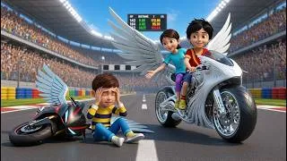 Thumbnail: Poor Shiva vs Rich Rudra 🏍️🔥 | Poor Boy Becomes Racing Champion 🏆 | Shiva vs Rudra