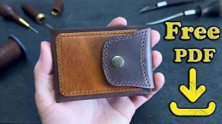Thumbnail: Making a Beautiful bifold Wallet with your own hands + Free Pattern PDF