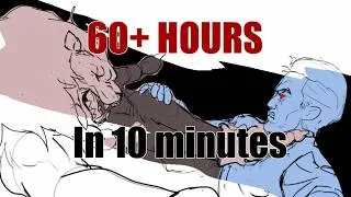 Thumbnail: 60+ hours in 10 minutes - Battle beast VS Homelander Fan animation WIP