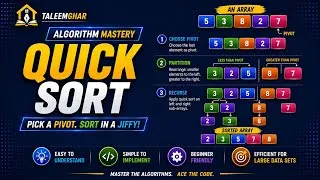 Thumbnail: Quick Sort Explained | Fastest Sorting Algorithm in DSA | Beginners Guide 2026