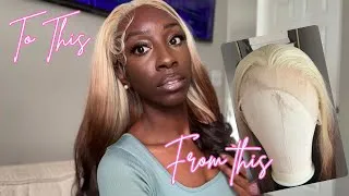 Thumbnail: Taking this synthetic wig from helmet to scalp in 4 easy steps!