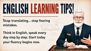 Thumbnail: 📖 Best English Learning Tips! | Improve English Fluency 🎧 | Graded Reader ✅ | Learn English Fast 🚀