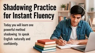 Thumbnail: Shadowing Practice for Instant Fluency 🚀 | Speak English With Me ✅ | Improve Your English Fluency 🎧