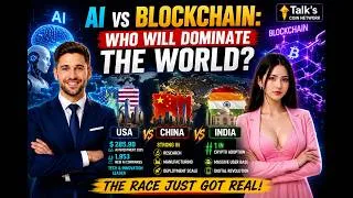 Thumbnail: AI vs. BLOCKCHAIN: Which Nation Will DOMINATE THE WORLD — USA, China, or India?