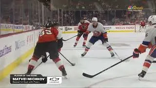 Thumbnail: Matvei Michkov Flyers vs. Islanders Preseason Highlights September 26th (NBC)