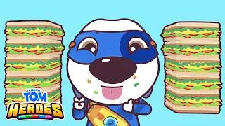 Thumbnail: Ultra Eating Championship 🍔 | Talking Tom Heroes | Cartoons for Kids