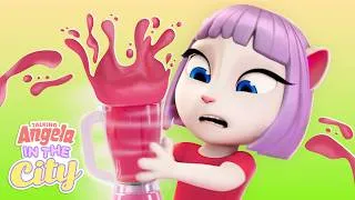 Thumbnail: Morning Gone Wrong 😅 Talking Angela: In The City | Cartoons for Kids