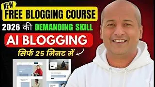 Thumbnail: AI Blogging Course in 2026 using facebook, Instagram Youtube Pintrest | Pavan Agrawal | AI Blogging