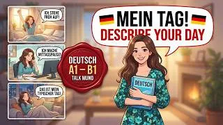 Thumbnail: How to Describe Your Day in German — The 15 Phrases You Need