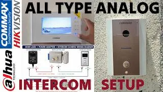 Thumbnail: How to Install Analog Intercom Door Lock Connection Wiring  for All Brands Hikvision, Dahua, Commax,