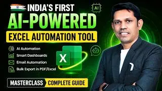 Thumbnail: 🚀 India's First AI Excel Automation Tool Masterclass | Save 10X Time with AI