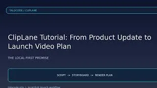 Thumbnail: ClipLane Tutorial: Plan Trustworthy Launch Media Locally
