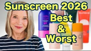 Thumbnail: We Tried 30 Sunscreens so you don't have to | BEST & WORST 2026 Over 60 Dry Skin