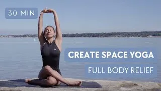 Thumbnail: 30 Min Create Space Yoga | Beginner-Friendly • Deep Release • Full Body Relief