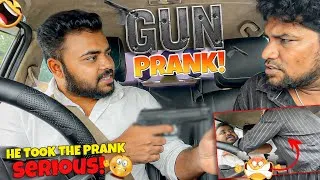 Thumbnail: Gun Prank 🤣 | இரும்பு-னு சொல்லுயா 🤣 | Funny traps | Tamil Taxi Car Prank