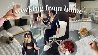 Thumbnail: getting back on track | productive work from home, rebuilding healthy habits & resetting my routine
