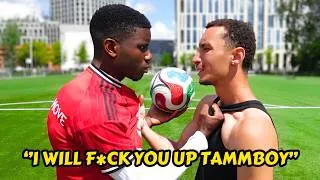 Thumbnail: I Got Challenged By An Angry Subscriber😡⚽