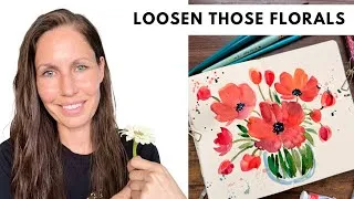 Thumbnail: 6 Easy watercolor painting tips to loosen up your florals!