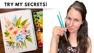 Thumbnail: Struggling with watercolor? Try these 4 simple tricks! 