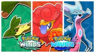 Thumbnail: Reacting to Your Pokémon Winds & Waves Starter Evolution Predictions!