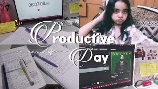Thumbnail: Spend a productive day w me 💌🎀✨️ lots of studying, pinterest coded, aesthetic, lockin in for 7 hrs 💌