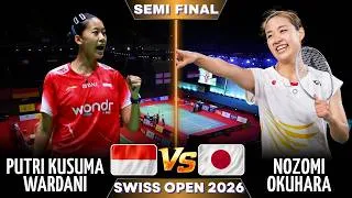 Thumbnail: Putri Kusuma WARDANI (INA) Vs Nozomi OKUHARA (JPN) | SEMI FINAL Swiss Open 2026 Badminton