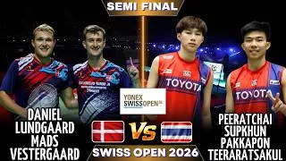 Thumbnail: Daniel LUNDGAARD Mads VESTERGAARD vs Peeratchai SUPKHUN Pakkapon TEERARATSAKUL | SF-SWISS OPEN 2026