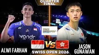 Thumbnail: MS-QF | Alwi FARHAN (INA) vs Jason GUNAWAN (HKG) | Swiss Open 2026 Badminton