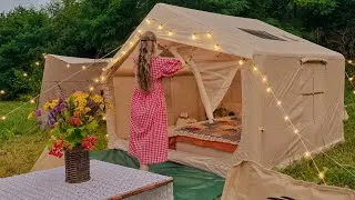 Thumbnail: The Art of Creating a Cozy Home Outdoors | Slow Living in the Countryside: Cottagecore Camping