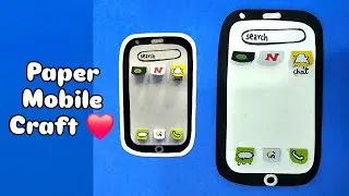 Thumbnail: Paper Mobile cover Craft idea for kids | kids Activities Video | Easiest Paper Craft #viralshort