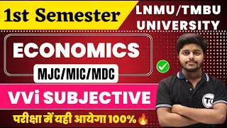 Thumbnail: 1st Semester Economics MJC/MIC /MDC important Questions TMBU/LNMU Unuversity | Economics