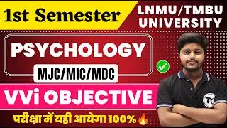 Thumbnail: 1st Semester Psychology MJC/MIC /MDC important Questions TMBU/LNMU Unuversity | Psychology