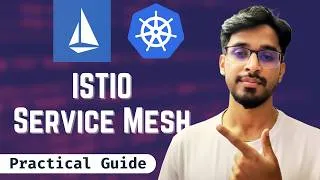 Thumbnail: Istio Service Mesh Explained (Hands-On) | Kubernetes Microservices + Kiali Dashboard