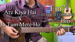 Thumbnail: Arz Kiya Hai x Jo Tum Mere Ho - Mashup | Anuv Jain | Guitar Chords Lesson+Cover, Strumming Pattern..