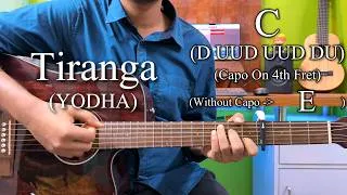Thumbnail: Tiranga | Yodha | B Praak | Easy Guitar Chords Lesson+Cover, Strumming Pattern, Progressions...