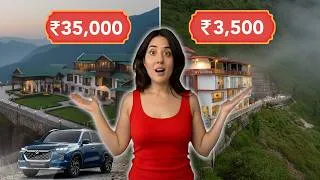 Thumbnail: Inside a budget vs a Luxury hotel in Mussoorie! Uttarakhand, India