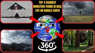 Thumbnail: VR 360° - Top 4 Scariest Monsters Found in Real Life on Google Earth!